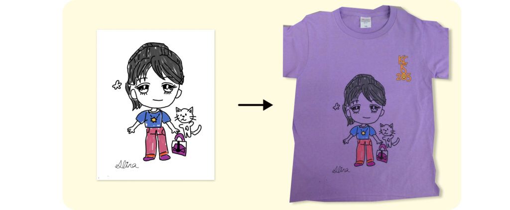 學生自畫像客製化T-shirt-設計過程
