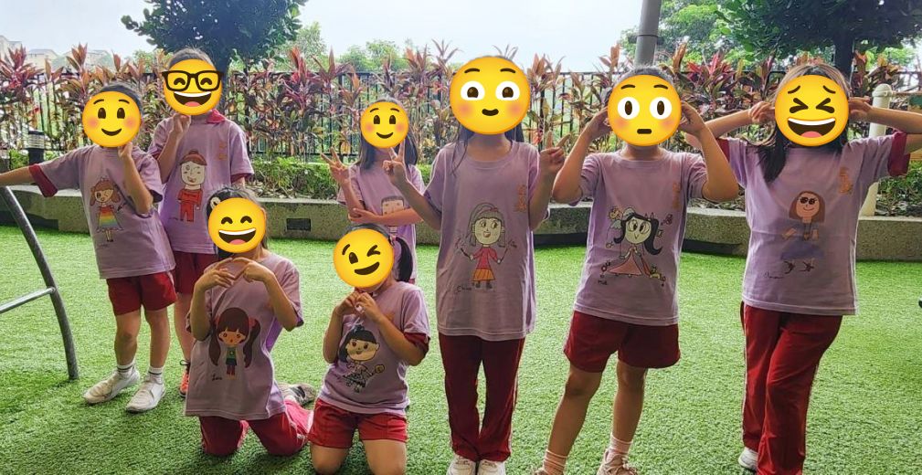 學生自畫像訂製T-shirt-教師節活動1