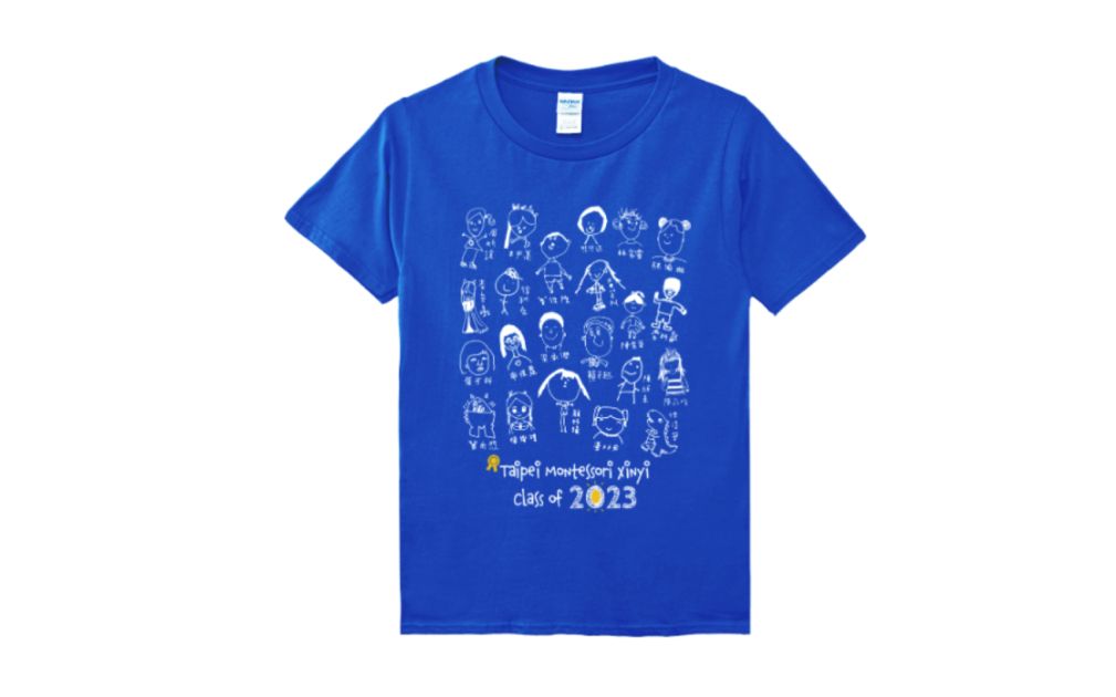 學生自畫像T-shirt-幼兒園時期