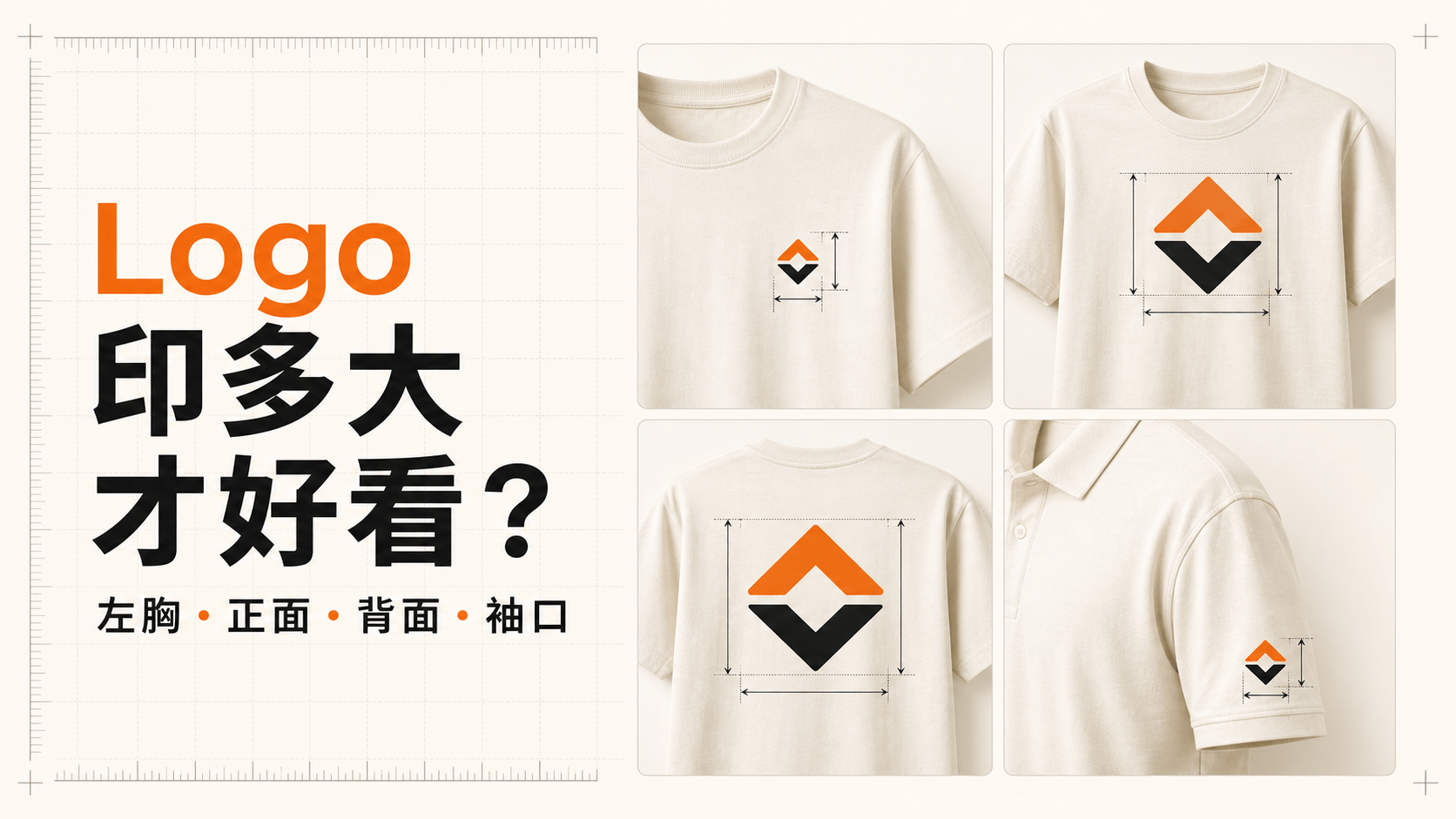 團體服 Logo 印多大才好看？4個印刷位置尺寸指南